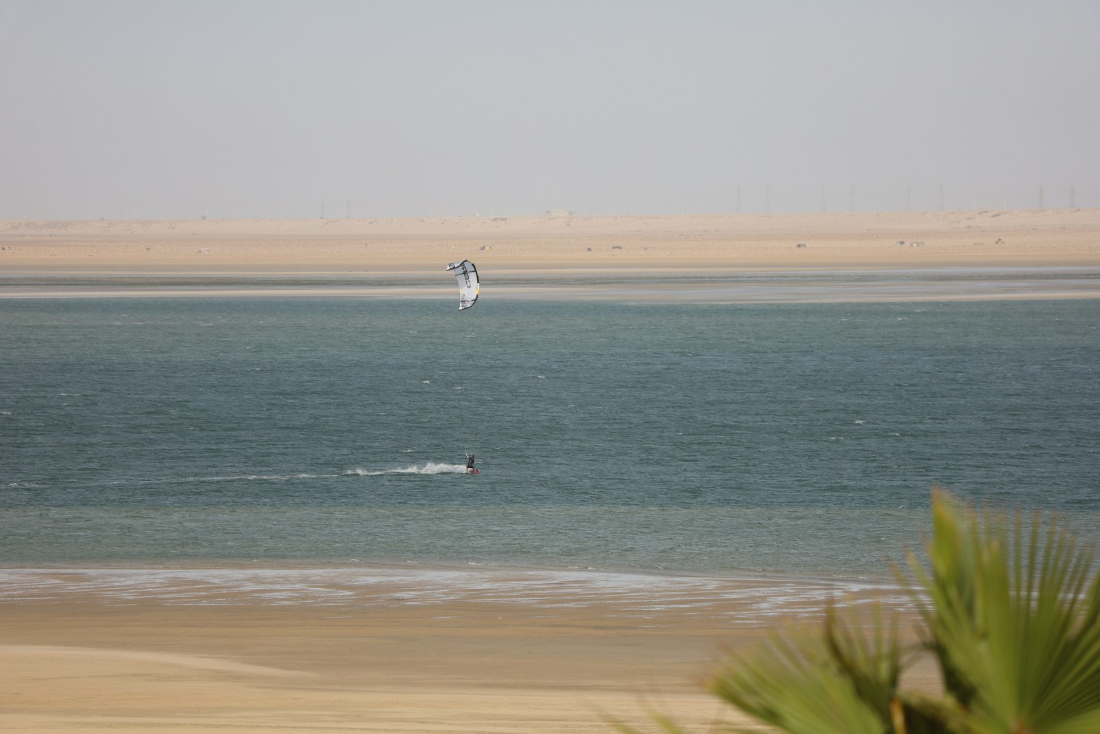 Windsurfen op de lagune van Dakhla